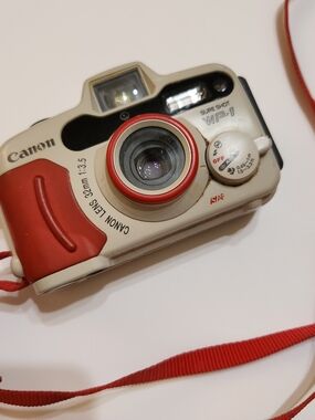 Canon WP-1 Film Camera. Unknown if in working order. Selling for Parts ONLY